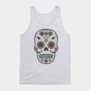 Rastro de Vida Mexican Sugar Skull Tank Top